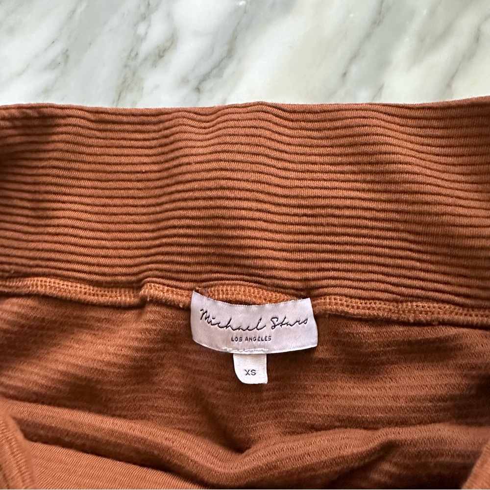 Michael Stars Rust Mini Skirt - Picture 7 of 8